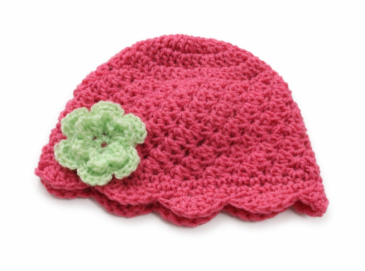 Häkelanleitung Babymütze " Rose "