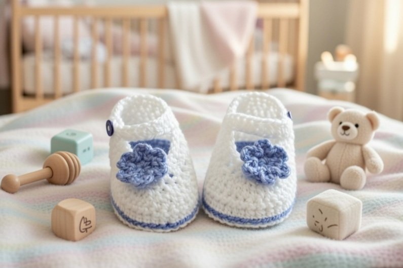 Häkelanleitung Babyschuhe "Spring Time"