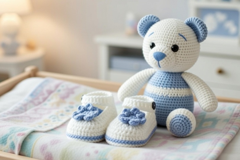 Häkelanleitung Babyschuhe "Spring Time"