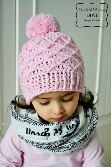 E-Book Häkelanleitung Bommelmütze "Diamond"