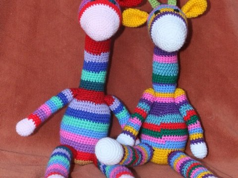 Amigurumi Häkelanleitung - Lustige Streifengiraffe