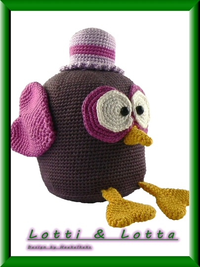Eulen Lotti & Lotta -- Häkelanleitung von Haekelkeks