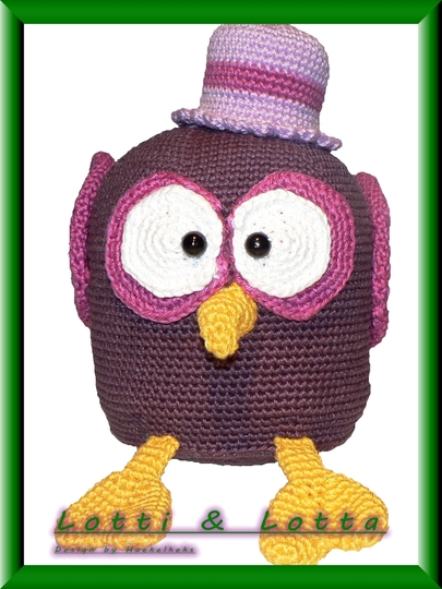 Eulen Lotti & Lotta -- Häkelanleitung von Haekelkeks