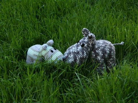 Mama+BabyHippo - Amigurumi Häkelanleitung