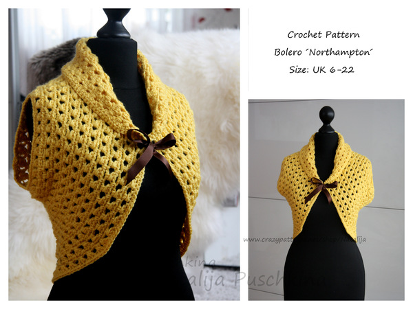 Crochet Pattern - Woman Bolero <Northampton>