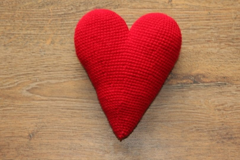 Großes Herz - Amigurumi Häkelanleitung