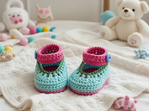 Häkelanleitung Babyschuhe Lara