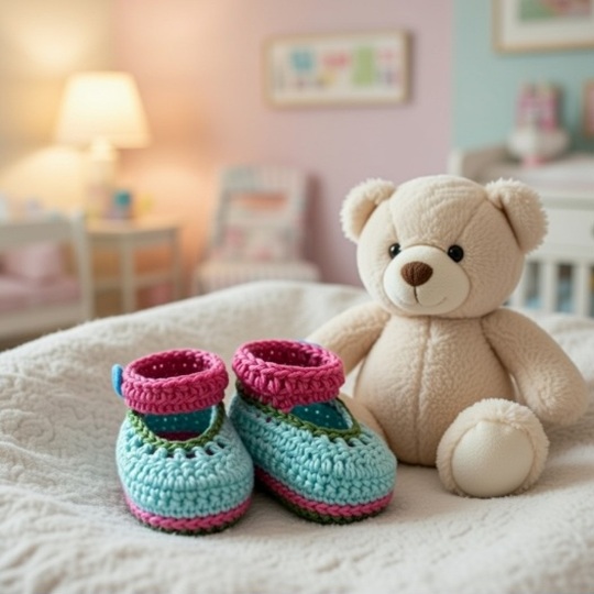 Häkelanleitung Babyschuhe Lara