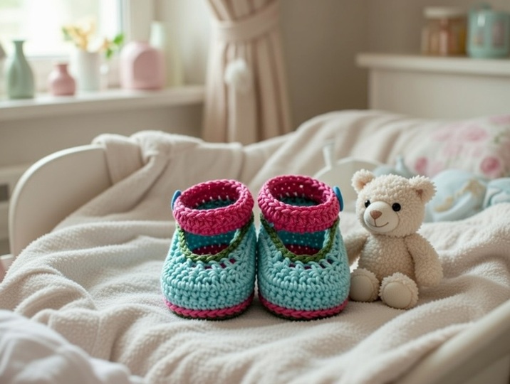 Häkelanleitung Babyschuhe Lara