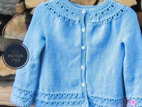 Asamara pattern cardigan for girls