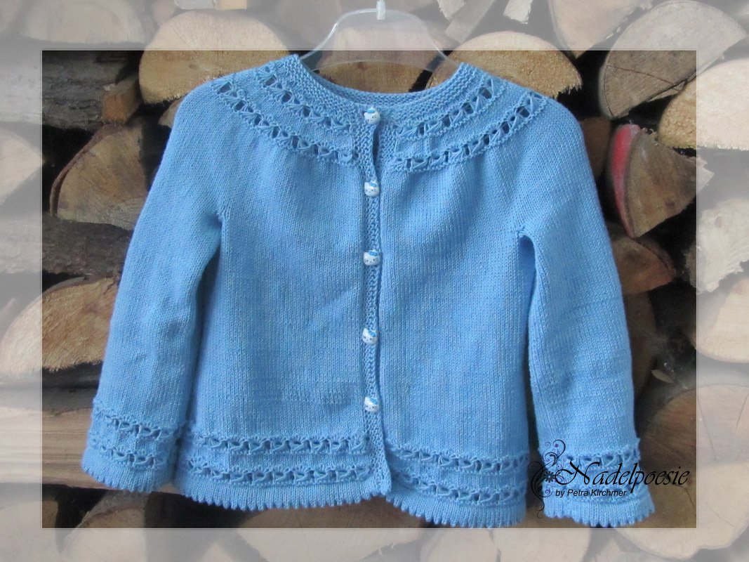 Strickanleitung Asamara Mädchenjacke