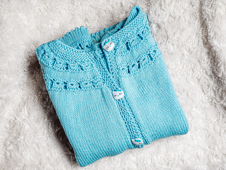 ASAMARA Mädchenjacke Strickanleitung