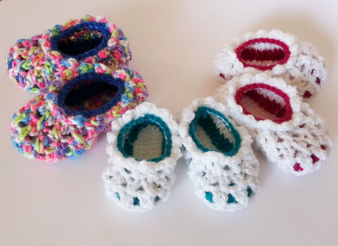 Häkelanleitung für elegante Babyschuhe "Emilia" - Bild 4
