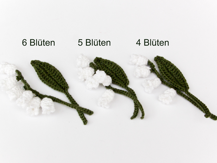 Maiglöckchen gehäkelt Applikation