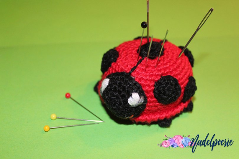 FELIX, the ladybug, pattern amigurumi pincushion