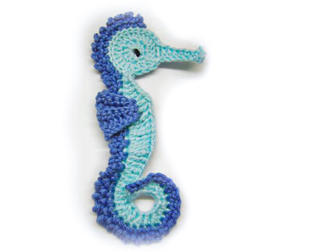 Seepferdchen Applikation Häkelanleitung