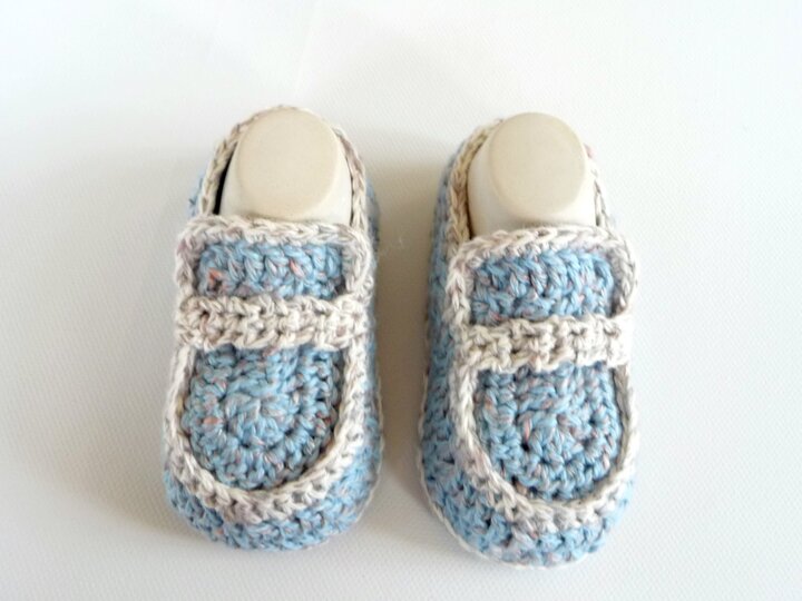 Häkelanleitung - Babyschuhe - College - No.91