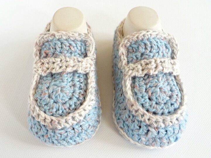 Häkelanleitung - Babyschuhe - College - No.91