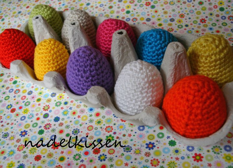 Eier, Ostereier, Dekoeier - Häkelanleitung