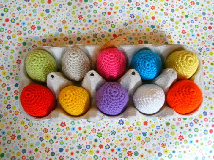 Eier, Ostereier, Dekoeier - Häkelanleitung