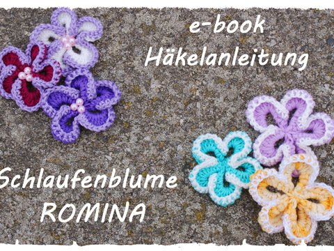 E-book, Häkelblume Romina