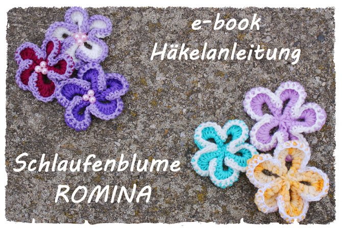 E-book, Häkelblume Romina