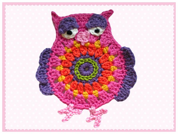Pattern Chrochet Appliques Owl