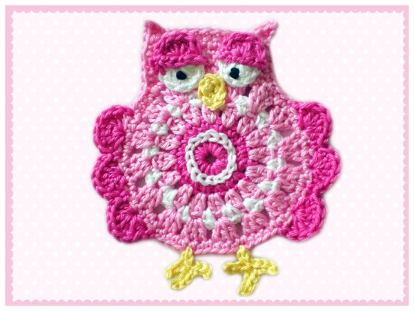 Pattern Chrochet Appliques Owl
