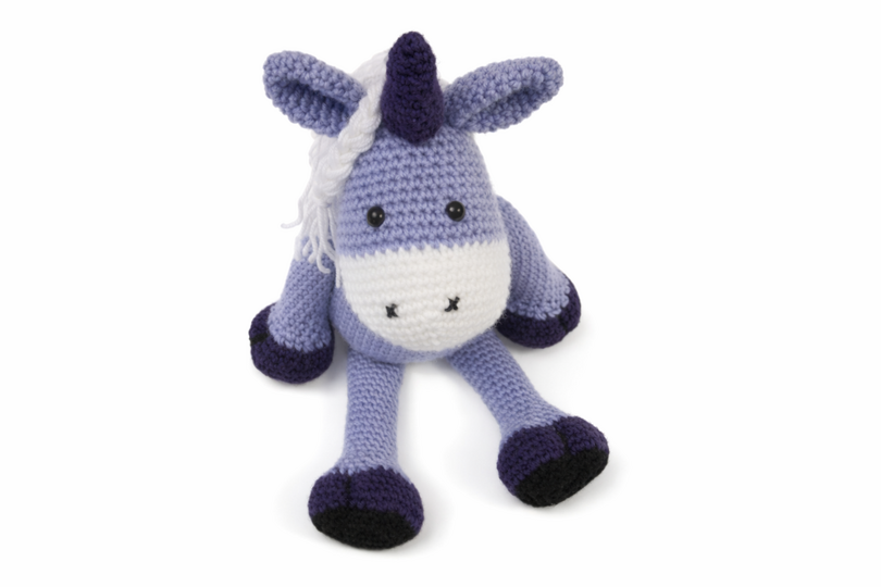 Häkelanleitung  Kuscheltier " Elli Einhorn "