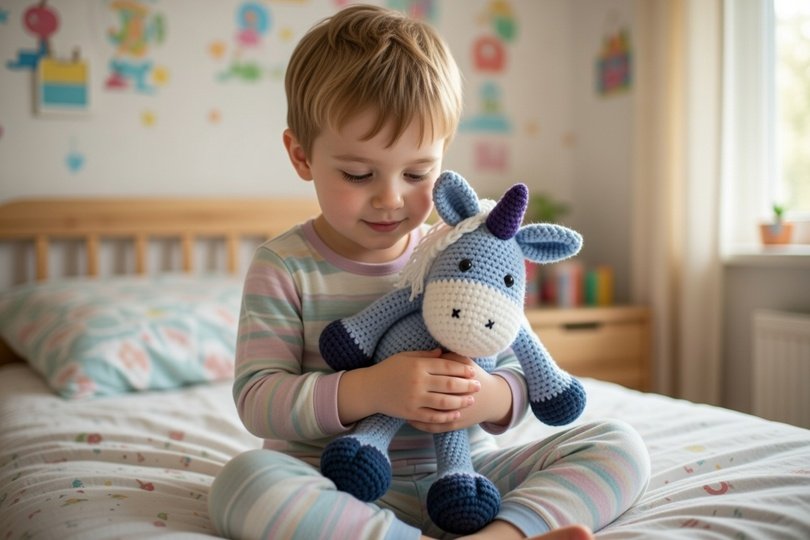 Häkelanleitung  Kuscheltier " Elli Einhorn "