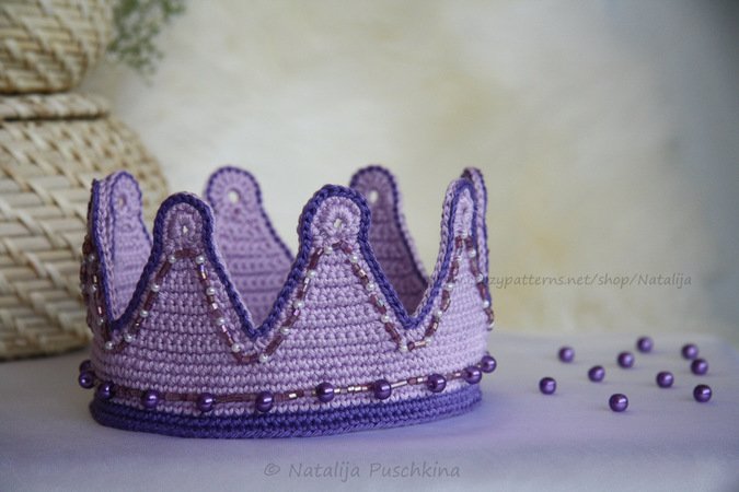 Krone für kleine Prinzen und Prinzessinnen - Häkelanleitung 