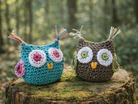 Eule häkeln - Häkelanleitung Amigurumi "Kleine Eule" ,  #36