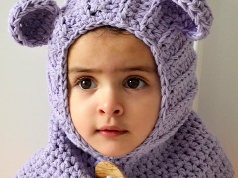 Häkelanleitung E-Book Teddy Frühlingshaube