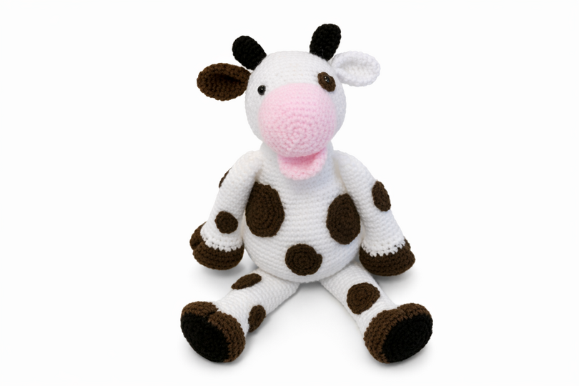 Häkelanleitung Kuscheltier "Elsa die Kuh"