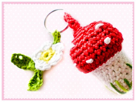 Häkelanleitung - Schlüsselanhänger Fliegenpilz - E-Book