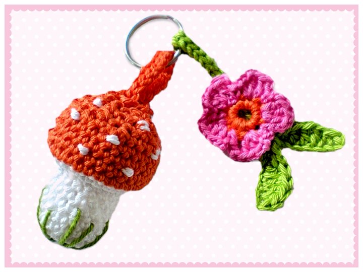 Häkelanleitung - Schlüsselanhänger Fliegenpilz - E-Book