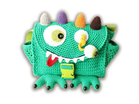 Kindertasche "Monster", Gr. 23 x 20 cm