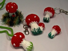 Fliegenpilze im Set, verschiedene Größen und Varianten, Häkelanleitung als PDF