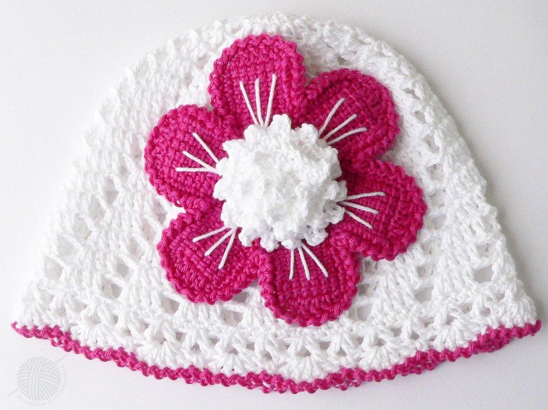 Children beanie "La Fleur", all sizes - Image 5