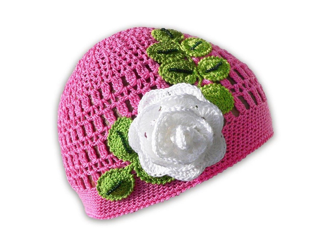 Sommermütze für Babys/Kinder "La vie en Rose", alle Gr.