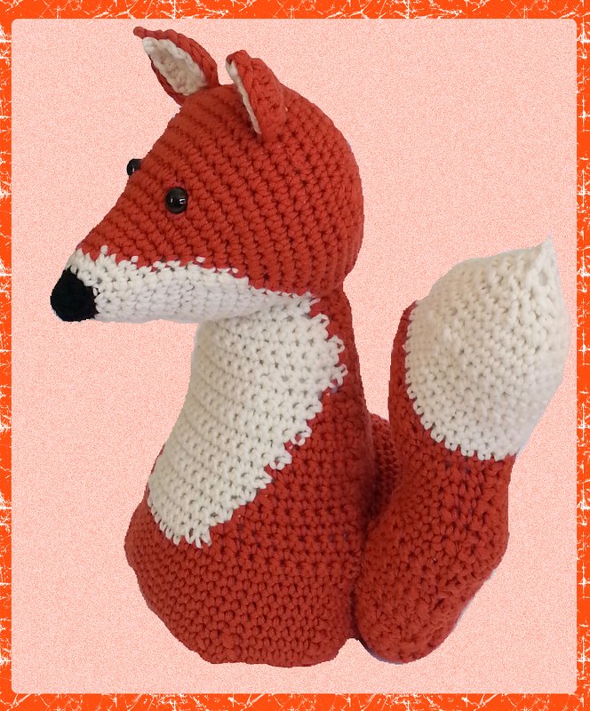 Häkelanleitung "Fuchs" - Kuscheltier, Türstopper, Deko - Bild 2