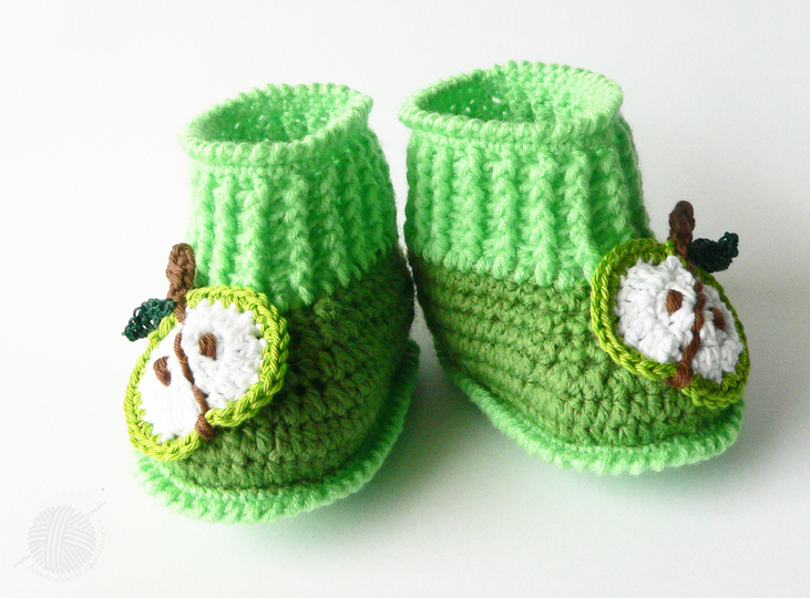 Babyschuhe "Äpfelchen", Gr. 0 bis 12 M.