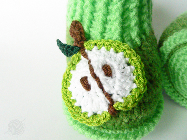 Babyschuhe "Äpfelchen", Gr. 0 bis 12 M.