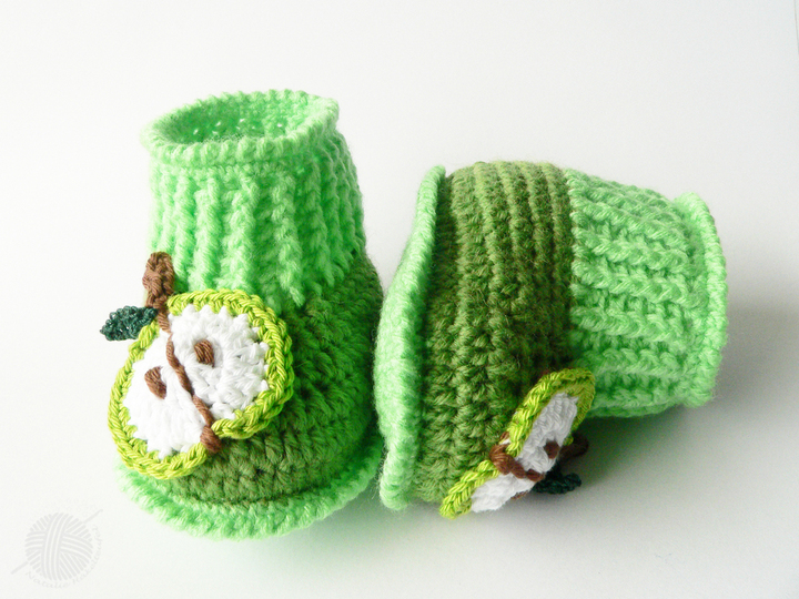 Babyschuhe "Äpfelchen", Gr. 0 bis 12 M.