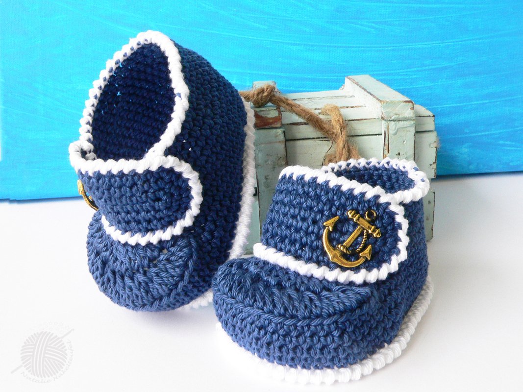 Baby shoes “Sailor”  Size: 0 m. to 12 m. - Image 2