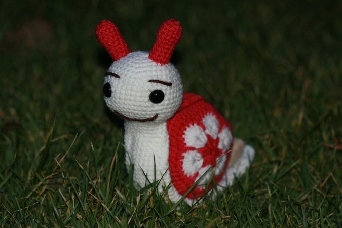 Blumenschnecke - Amigurumi Schnecke Häkelanleitung