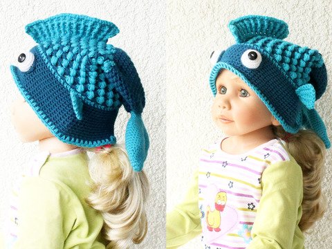 Fischmütze "Big Fish" (alle Gr., Noppenmuster)