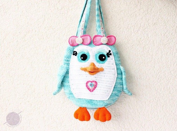 lustige Kindertaschen "Happy Pinguine"