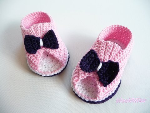 Häkelanleitung Babyschuhe - Peep Toes - Sommersandale für Babys - No.7 - Bild 2
