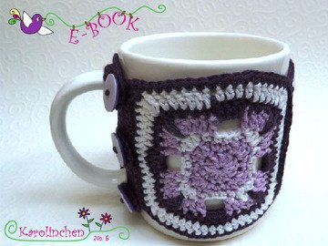 Tassenwärmer aus Granny Square - Häkelanleitung
